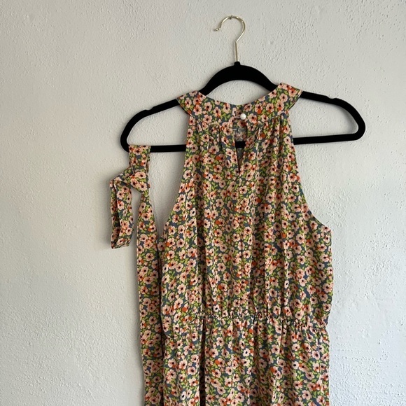 Lapentry Woman Floral Summer Bo-Ho Tie- Waist Yoke Maxi Dress, Size Large - Picture 8 of 9